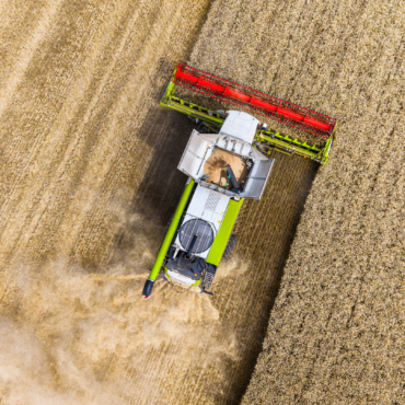 Claas lexion 6800 pohľad z hora