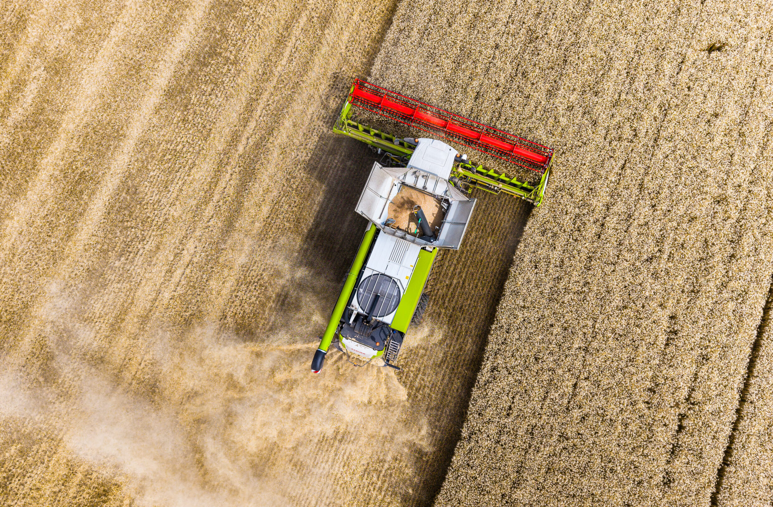 Claas lexion 6800 pohľad z hora